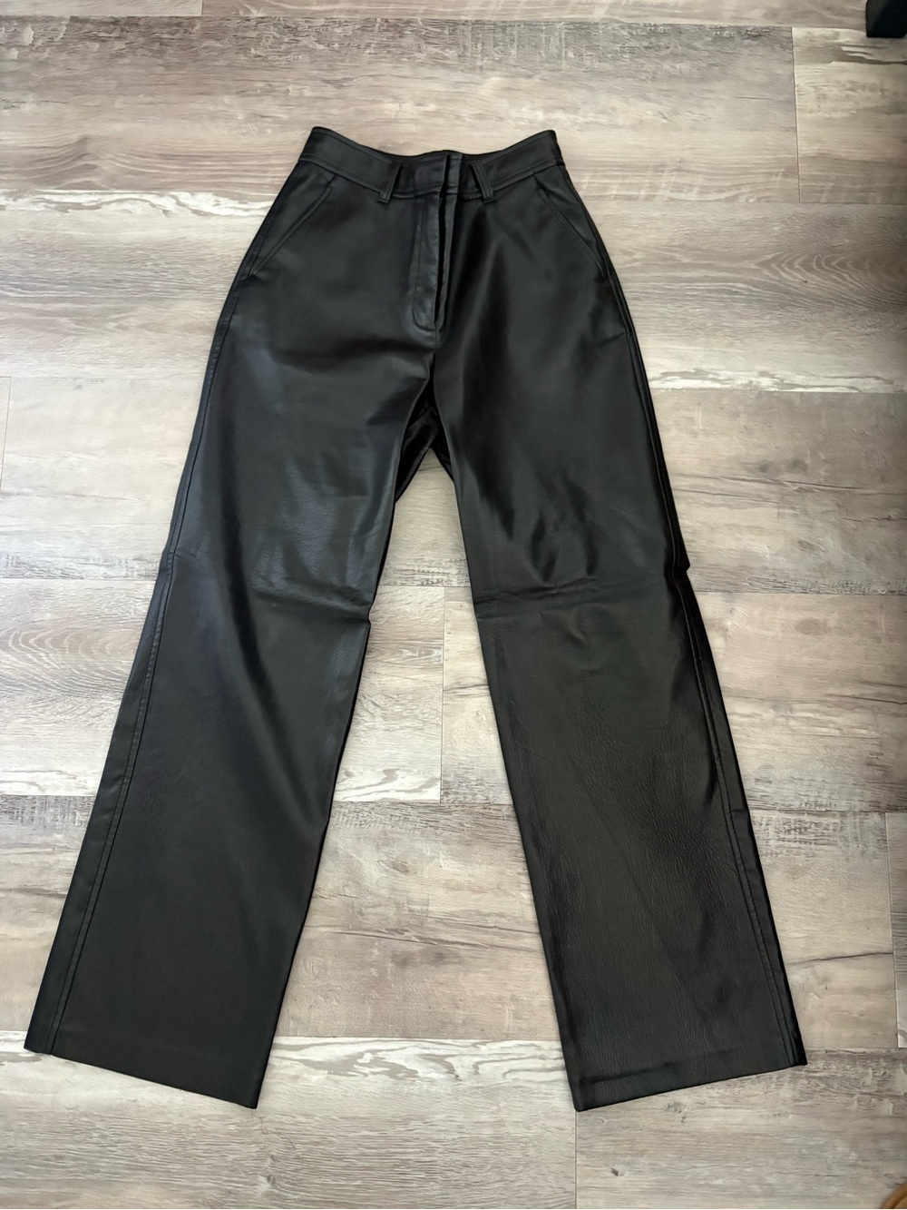 Babaton Black Leather Pants